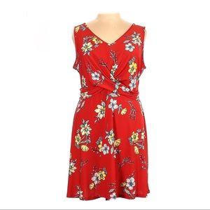 Candie’s Red Floral Summer Dress Size XL